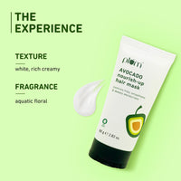 Plum Avocado Fresh Hair Mask For Dry And Frizzy Hair I With Argan Oil & Shea Butter | Hair Mask For Frizzy, Curly Hair I 80 Gm, 1 Count