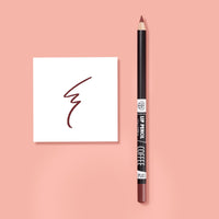 PAC Lip Pencil - 03 (Coffee) | Richly Pigmented One Swipe Application | Creamy Non Drying Comfortable Formula | Wood Barrel Lip Liner Pencil