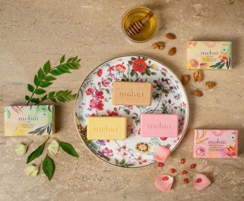 moha: Multi Soap Pack For Soft Hydrate & Nourished Skin & Face | 100gm X 3 = 300g