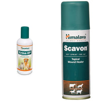 Himalaya Erina-EP Tick and Flea Control Shampoo, 200 ml & Scavon Spray, 100 ml