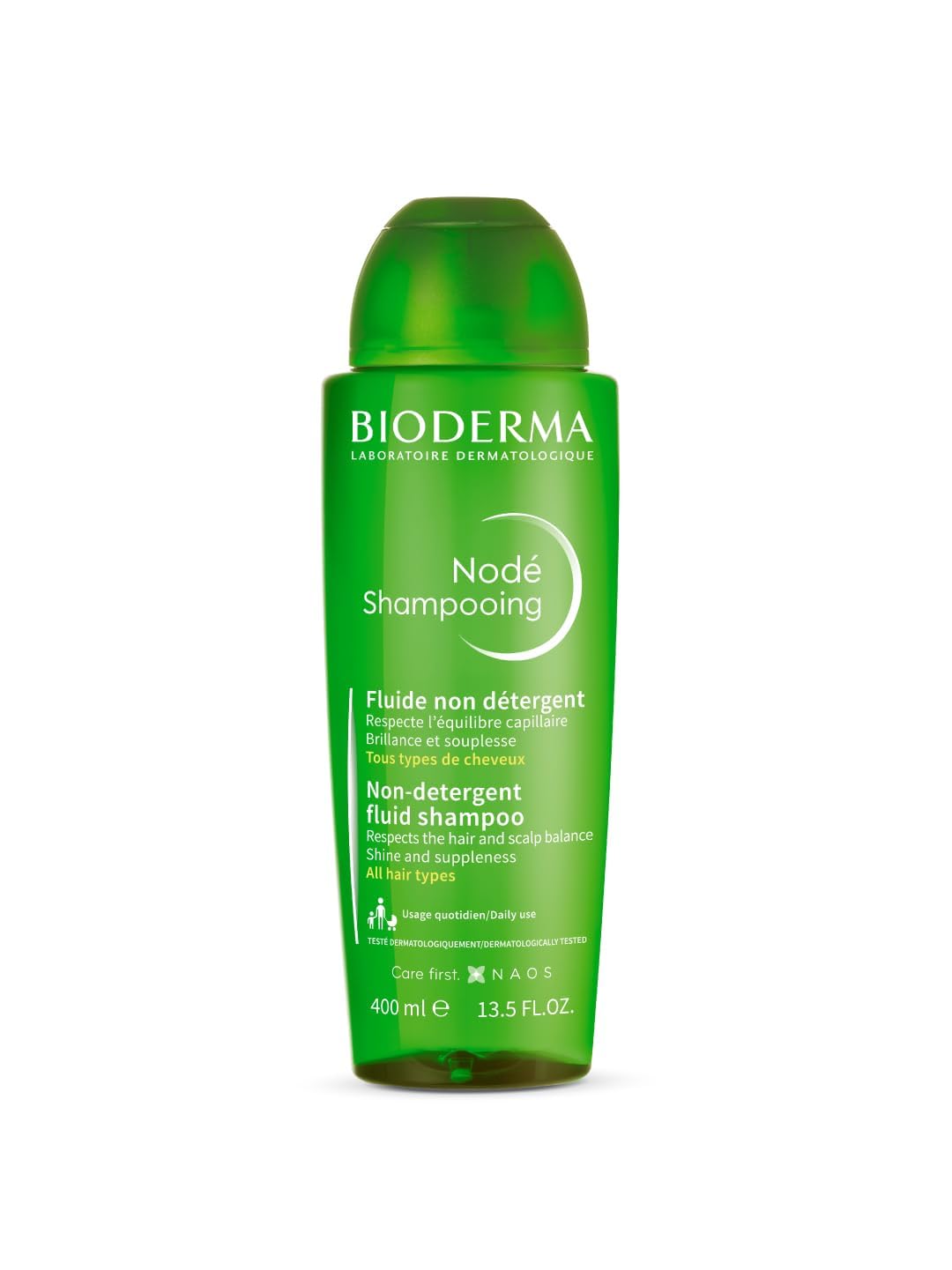 Bioderma Node Shampooing - Cleanses, Respects and Protects | Daily Use Gentle Clarifying Water-Based Shampoo | SLS Free, 400ml