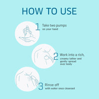 Dermafique Aqua Surge Shower Gel 500ml, Body Wash for Women & Men, No Parabens/SLS/SLES, with Sea Mineral & Pro Vitamin B5, For Hydrated Skin, Suitable for Sensitive-Normal Skin | Dermatologist Tested