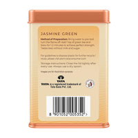 1868 by Tata Tea, Jasmine Green, Munnar Green Tea with Jasmine Oil, Handpicked Whole Leaf, Light, Aromatic, Sweet, From House of TATA (25 cups/50g)