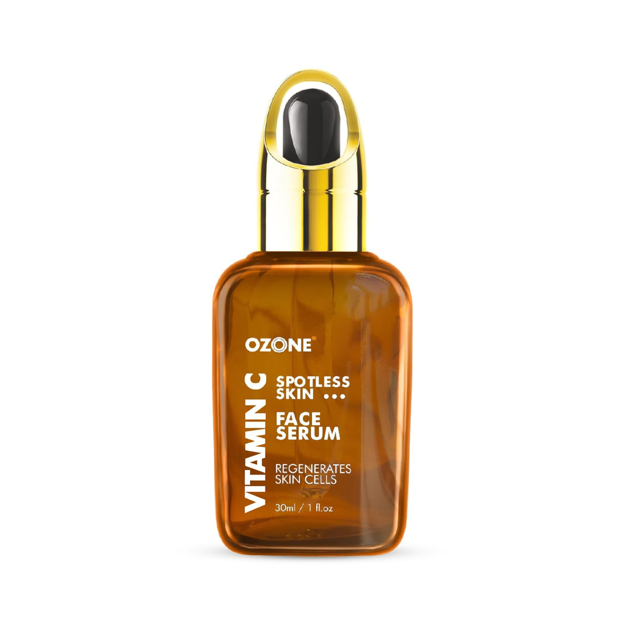 Ozone Vitamin C Face Serum | Crystal Glow With Kakadu Plum | Face Serum For Normal, Oily Skin, Spotless Skin & Regenerates Skin Cells | Paraben & Chemical Free I For Men & Women | 30 ml