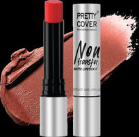 PRETTY COVER Non-Transfer Matte Lipstick | Long-Lasting, Smudge-Proof & Waterproof | Intense Color Payoff with Lightweight Formula for All-Day Wear (RUBY RED)