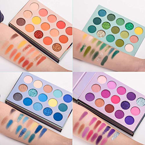 HUDA GIRL Beauty 60 Shades Color Board Eyeshadow Palette - Matte, Shimmer And Glitters Eye Shadow Makeup Kit For Girls, Multi