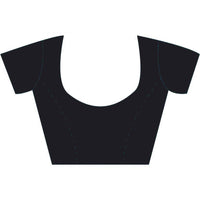 RANI SAAHIBA Women's  Poly Cotton Linen Butti Woven Saree with Blouse Piece