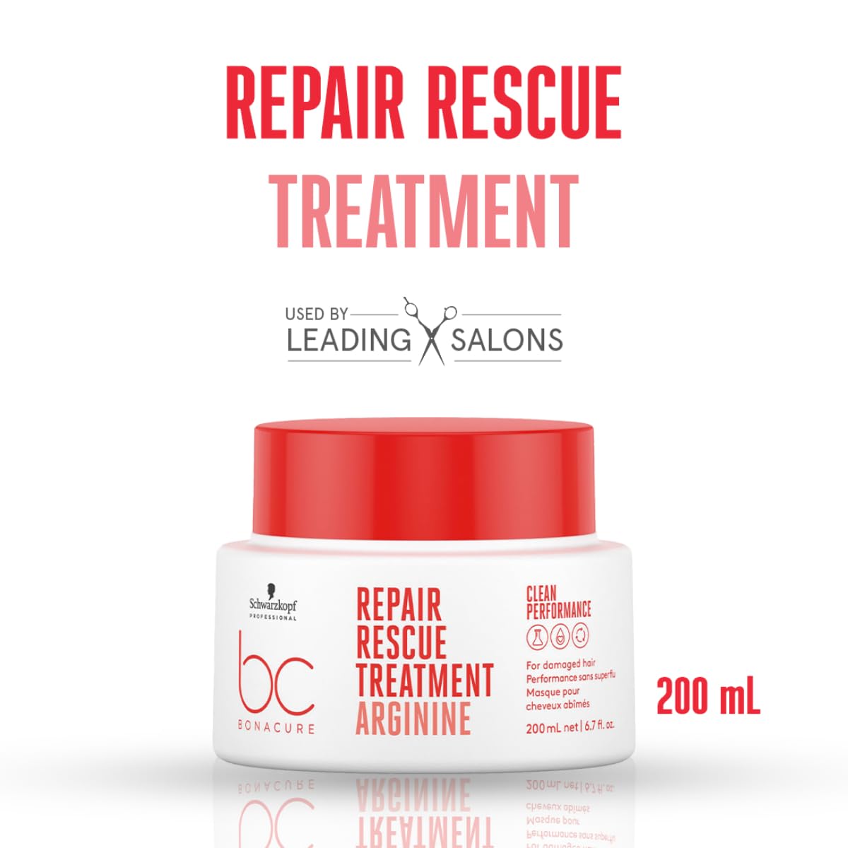 Schwarzkopf Professional Bonacure Peptide Repair Rescue Deep Conditioning Tretment Hair Mask | For Damaged Hair | 200ml