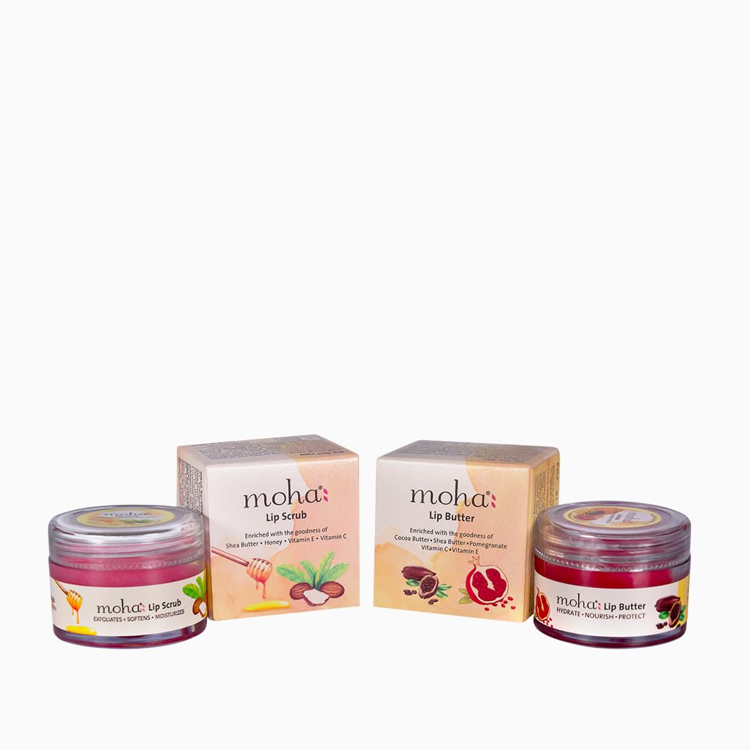 moha: Lip Butter & Lip Scrub Combo