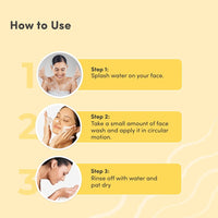 Mylo Care Ubtan Face Wash 100g | Detans, Brightens & Fights Acne | Removes Dead Skin & Blemishes | With Saffron, Turmeric & Nalpamaradi Oil | For All Skin Types