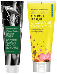 Aroma Magic Face Wash 100 ml (Charcoal) And Aroma Magic Grapefruit Face Wash, 100ml