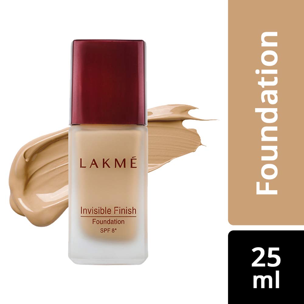 Lakmé © Invisible Finish Spf 8 Natural Liquid Light Coverage Foundation, For All Skin Shade 01, 25Ml And Lakmé © Invisible Finish Spf 8 Coverage Foundation, Shade 04, 25Ml, 2 Count