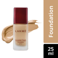 Lakmé © Invisible Finish Spf 8 Natural Liquid Light Coverage Foundation, For All Skin Shade 01, 25Ml And Lakmé © Invisible Finish Spf 8 Coverage Foundation, Shade 04, 25Ml, 2 Count