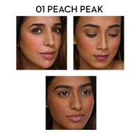 SUGAR Cosmetics Contour De Force Mini Blush for Face | Face Blusher for Face Makeup | Smooth Texture | Matte & Blendable | Paraben & Cruelty Free | 4gm | Peach Peak (Peach Pink Blush)