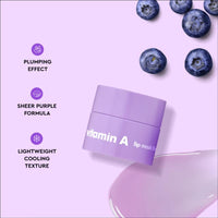The Face Shop Vitamin A Lip Mask With Blueberry Extracts, Shea Butter For Soft, Plump Lips Mini, 5g