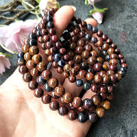 ABCGEMS Namibian Pietersite (AKA Vision Stone for Meditation- Exquisite Swirling Bands) Healing Crystal Stone Ideal for Bracelet Necklace Ring DIY Jewelry Making Craft Men Women Smooth Round 8mm Pietersite AKA Vision Stone (From Namibia)