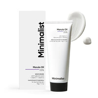 Minimalist Marula Oil 5% Face Moisturizer For Dry Skin With Hyaluronic Acid For Deep Nourishment & Hydration, For Men & Women