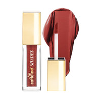 mCaffeine Shades Velvet Blur Matte Liquid Lipstick | 12 Hrs Intense Stay | Lightweight & Non-drying, Blurs Lip Creases | Transferproof & Smudgeproof | Lipstick for Women | 4 ml - Passionate Crimson (Rosewood)