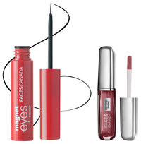 FACESCANADA Lip Gloss Baebe 03 (Glossy) & FACESCANADAMagneteyes Eyeliner - Black, 3.5ml