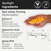 Soulflower Vitamin C Body Lotion with Hyaluronic Acid for Natural UV Protection, Dark Spots reduction, skin Nourishment, Brightning, Hydration for All Skin Types | Light weight & non-sticky | 200ml