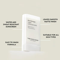 The Face Shop The Therapy Sunscreen Stick SPF50+ PA++++, Water Resistant, UVA/B Protection