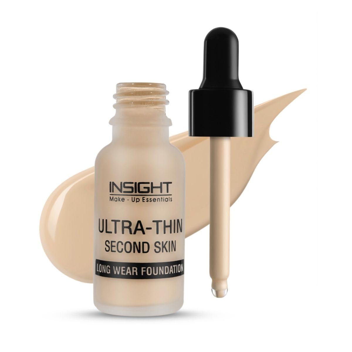 INSIGHT Cosmetics Ultra-Thin Second Skin Long Wear Liquid Matte Foundation For All Skin Types| Waterproof Full Coverage Long Lasting | Light Oil Free Face Makeup| 20Ml(FD28-03), Pack Of 1