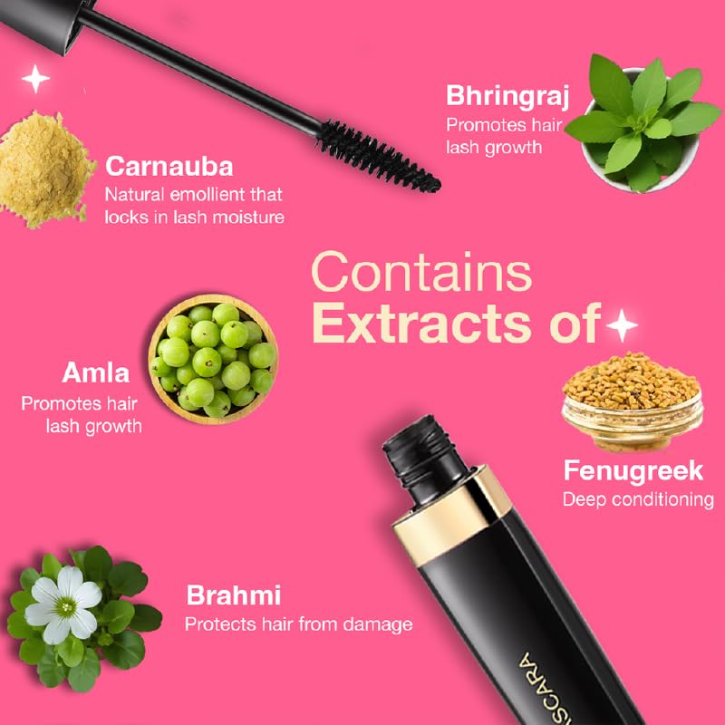 Dazller Lash-a-Long Mascara, Lightweight, Water-resistant, Smudge-proof, Clump-free, Enriched with Lash-friendly emollients, 12.5g