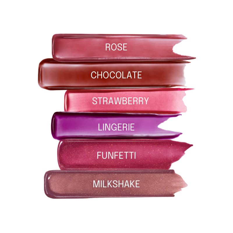 Diam Beauty Love Potion Lip Oil, Lip Gloss for Women - Long Lasting, Glittery, Natural Organic Lip Makeup, Unique Lip Gloss Formula - Funfetti (5ml)