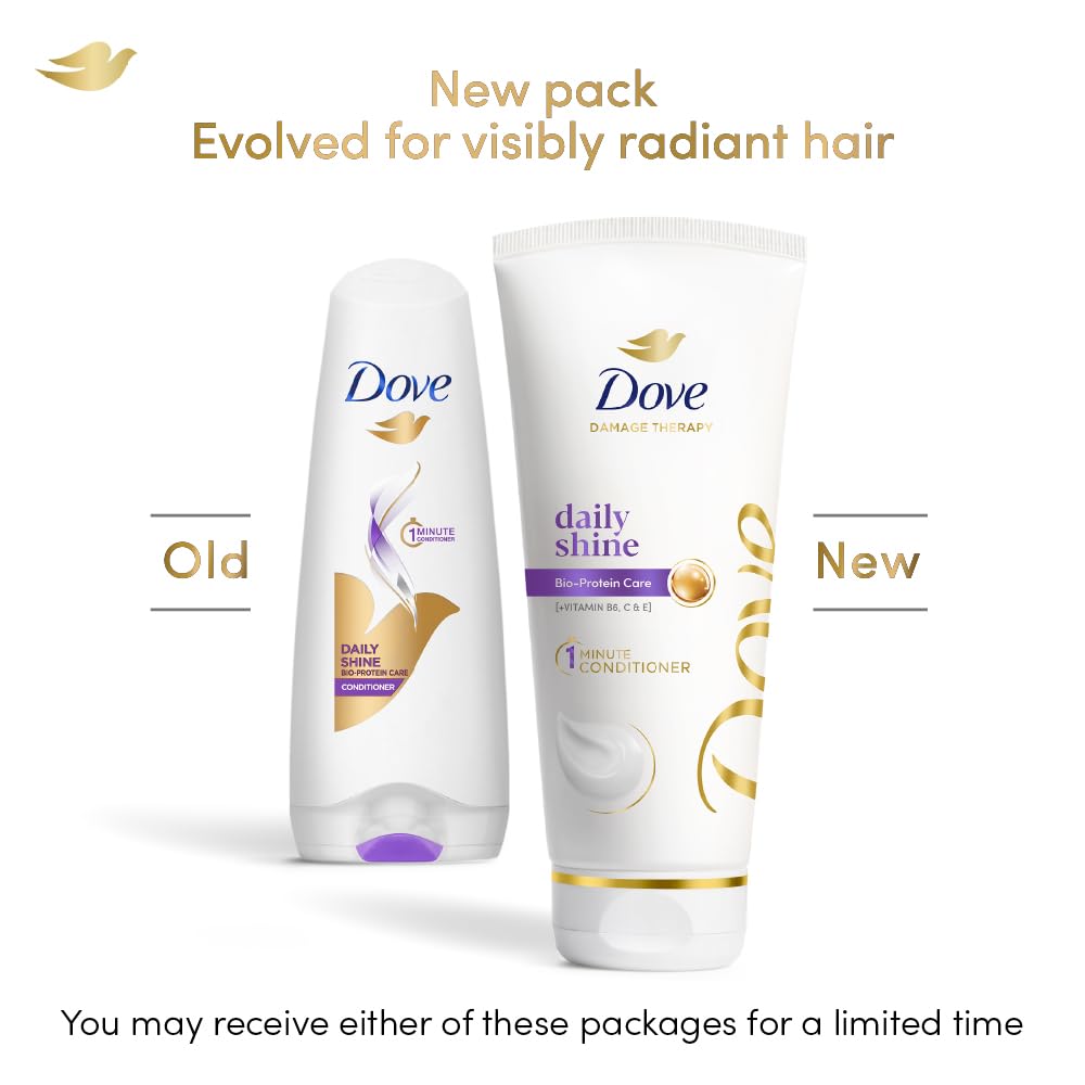 Dove Daily Shine Hair Conditioner with Nutritive Serum for Smooth & Shiny Hair|| 175 ml