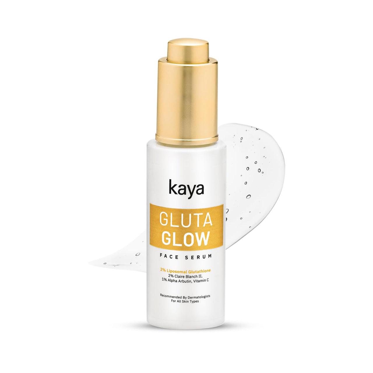 Kaya Gluta Glow Face Serum | Improve Skin Luminance, Tone | Dark Spot Removal | Pigmentation Reduction, UV Damage Repairs | 30ml