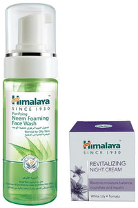 Himalaya Herbals Revitalizing Night Cream, 50ml And Himalaya Herbals Purifying Neem Foaming Face Wash, 150ml