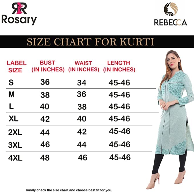 Rosary Women's  Woolen Winter Wear Mandarin Neck Full Sleeve Two Side Pocket Straight Kurta with Palazzo & Stole Set of 3 pc M Navy