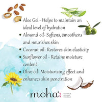 moha: Moisturizing Lotion (200 Ml) Moisturizing Lotion For Face & Body With Free Aloe Vera Gel 100 Ml (Combo of 2)