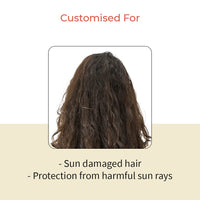 Vedix Leave In Conditioner, Customised Ayurvedic Paristar Super Shield Sun Block, For Sun Damaged and Dry Hair, Decreases Frizz, Moisturizes and repairs dull hair With Argan + Jojoba + Almond - 50ml