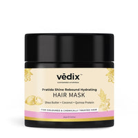 Vedix Ayurvedic Hair Mask For Hair Growth, Customized Pratida Shine Rebound Hydrating Hair Mask For Coloured & Chemically Treated Hair With Shea Butter + Coconut + Quinoa Protein - 200 Gram