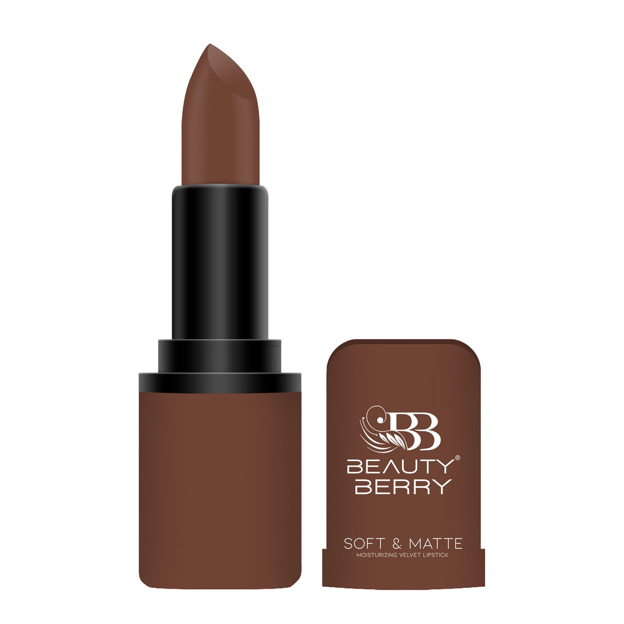 Beauty Berry Soft & Matte Moisturizing Velvet Lipstick For Women - Long-Lasting, Hydrating, High-Pigment Color. (Shade 10)