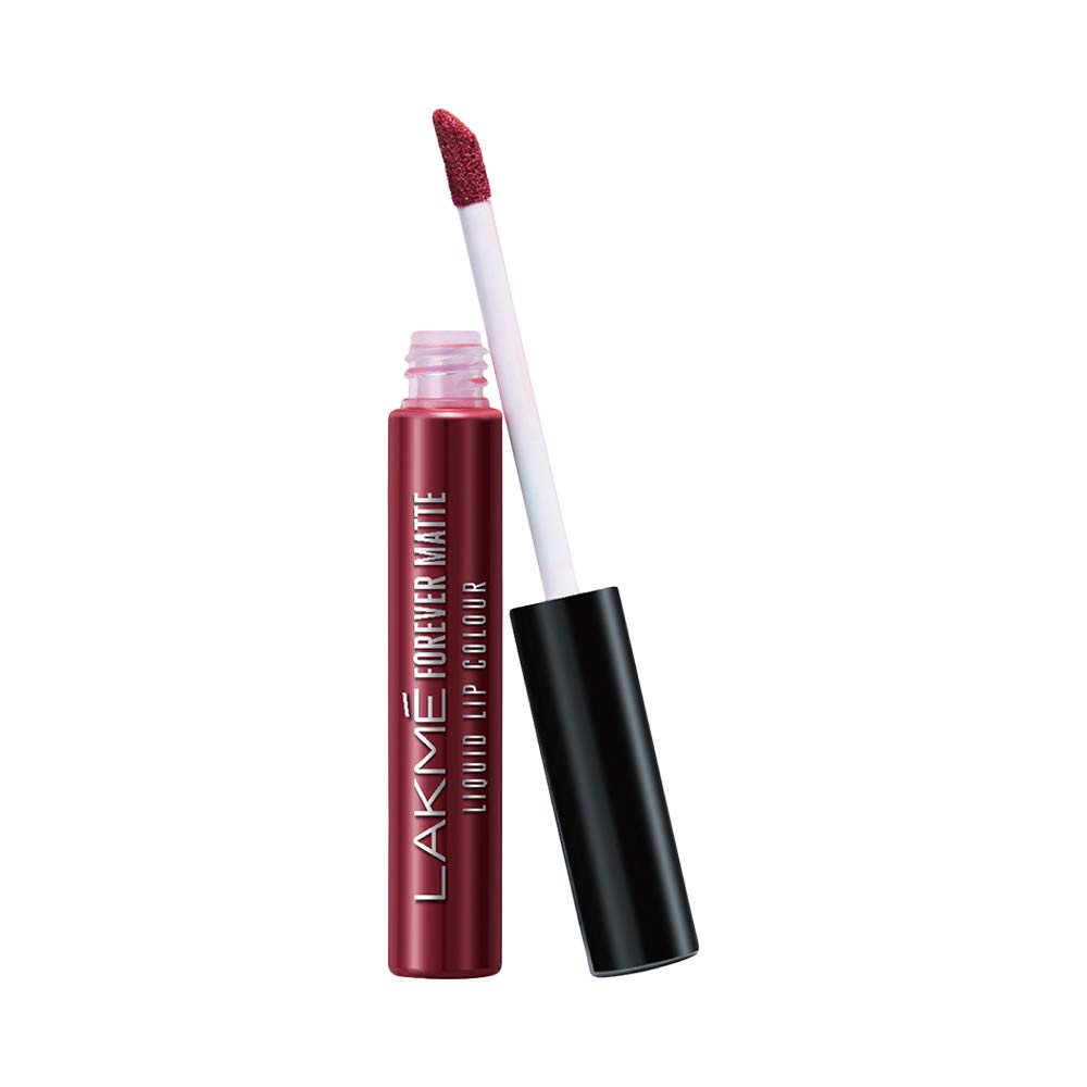 Lakmé Forever Matte Liquid Lip Color, Matte Finish, 5.6 ml - Wine Touch and Forever Matte Liquid Lip Color, Matte Finish, 5.6 ml - Red Sangria