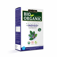INDUS VALLEY Bio Organic Natural and Pure Indigo Powder with Bhringraj Powder for Hair Care - (100g*2=200g)