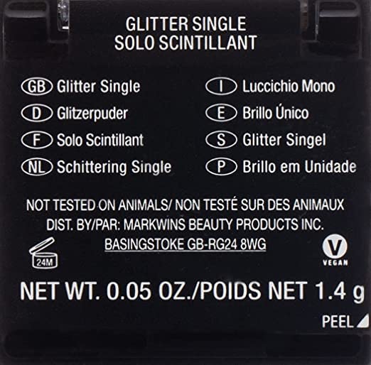 Wet n Wild, Color Icon Glitter Single Eyeshadow, Shiny Single Eyeshadow with Hydrating Formula and Silky Texture, Professional Glitter for Makeup, Brass Shimmery Finish