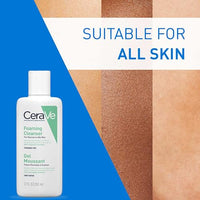 CeraVe Foaming Cleanser For Normal To Oily Skin (88ml) - Dermatologist-Developed Facewash | Non-Comedogenic And Fragrance-Free Cleansers For Acne-Prone Skin