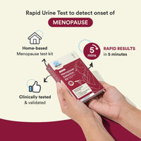 Bloom Menopause Detection Kit | 3 Test Kits (Pack of 1) | For Menopause Symptoms like Breast Pain, Hot Flashes & Irregular Periods | Rapid Detection of FSH Levels | Home-Based Urine Test Kit |