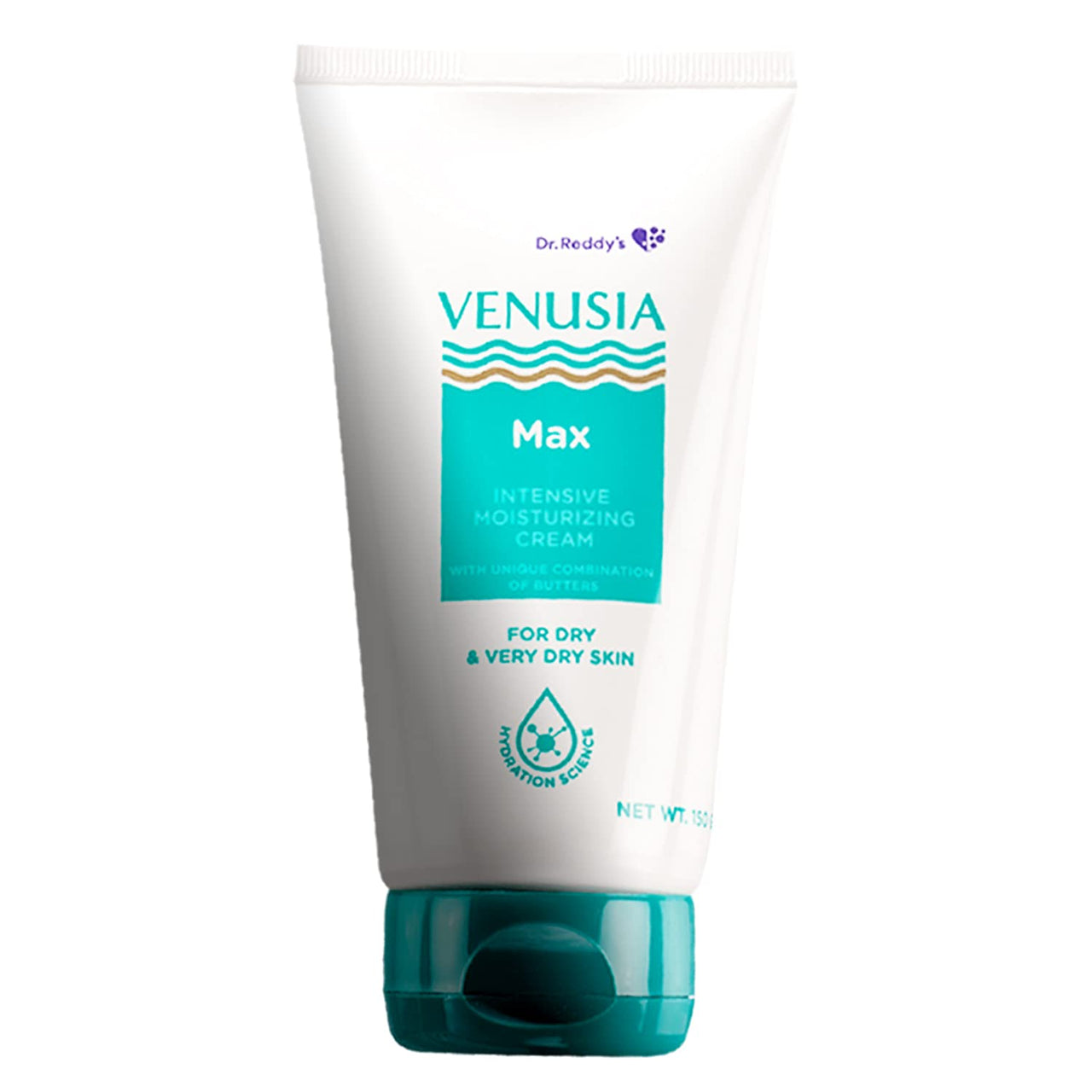 Dr. Reddy's Venusia Max Intensive Moisturizing Cream | Dermatologist Recommended for Dry to Very Dry Skin | Clinically proven for up to 24 hrs. Moisturization | For Face & Body | Cocoa Butter, Mango Butter & Aloe Butter | 150 g