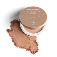 Mamaearth Glow Oil Control Matte Compact Spf 30 With Vitamin C & Turmeric For 2X Instant Glow For Normal Skin - 9 G (Ivory Glow), Brown
