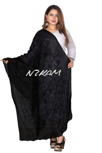 NZKAM Women's  Embroidery Chiffon Aari Work Dupatta | Ethinic Dupattas for Girls