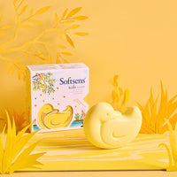 Softsens Kids Lucky Duck Soap| Grade 1 Soap| Infused Shea Butter & Milk Cream |Dermatologist Tested| Shape Soap (Pack of 5,75g each)