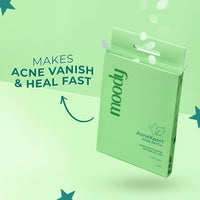 Moody Acnexpert Pimple Patches For Face With Salicylic Acid (0.5%), Hydrocolloid & Green Tea | Hydrocolloid Patch | Acne Removal |Acne Pimple Patch | Invisible Facial Stickers |Pimple Remover | Reduces Acne, (36 nos)