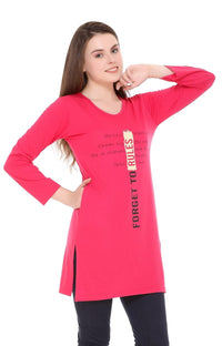 In Love Women's  Long Knee Length Night Wear Tshirts