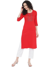 G4Girl Stretchable Cotton Lycra Kurti for Women's