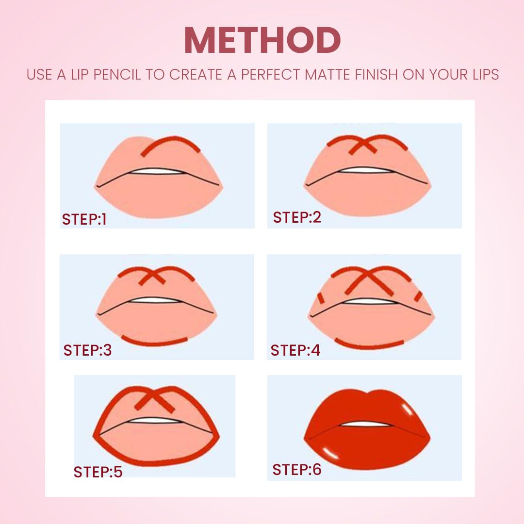 SHOPAAREL BE BOLD Lip & Eye Pencil, 2-in-1 Lip & Eye Liner, Creamy & Blendable, Lip Liner, Built-In Sharpener, Matte Finish, Eye Liner, Intense Pigment, Smudge-Proof, Long Lasting-0.4 Gm, Sunrise