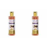 Khadi Mauri Herbal Body Massage Oil with Jojoba - Herbal & Ayurvedic - 210 ML (Pack of 2)